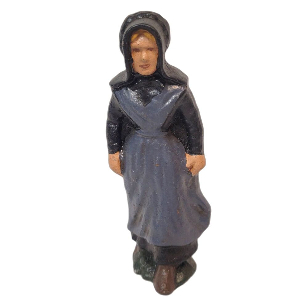 NWT Vintage Amish Handpainted Iron Figurines - 4 pc lot - Family figures NEW - Picture 4 of 9